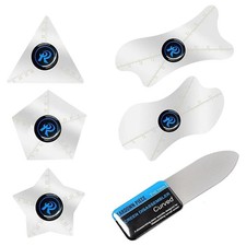 6PCS/Set -Thin 0.1mm Professional Stainless Steel Curved Spudger Pry Blade7650
