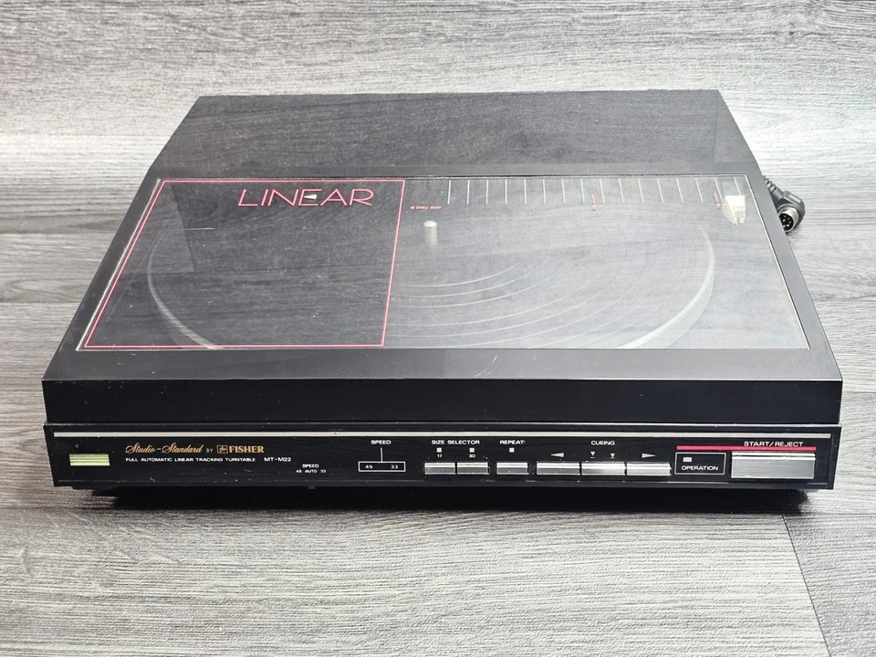 1980's Fisher MT-22 Fully Automatic Linear Tracking Turntable - Faulty Cable - Image 2 of 4