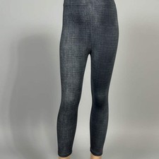 Girls denim pattern leggings, choice of size, brand new!