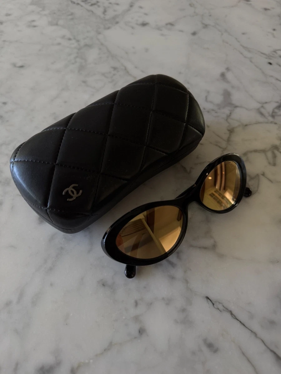 CHANEL Gold Mirrored Sunglasses for Women for sale | eBay display picture 3