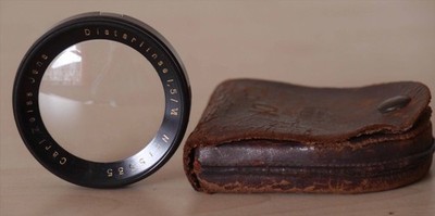Carl Zeiss Jena Nahobjektiv Nr 15535 + Ledertasche
