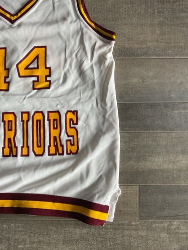 Seltenes Sand Strick Damen Warriors Jersey Vintage gelb und weinrot (siehe alle 📷) - Bild 2 von 9