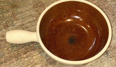 Landert 20 Fonduetopf Kasserolle creme  