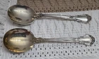 2-Chantilly by Gorham Sterling Cream/ Round Soup Spoon 6.25" TWO!
