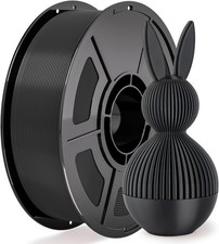 PLA 1.75mm 1KG Black Neatly Wound 3D Printer Filament Accurate for Bambu Lab