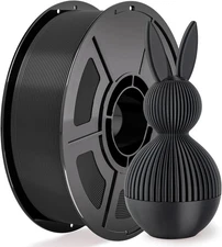 PLA 1.75mm 1KG Black Neatly Wound 3D Printer Filament Accurate for Bambu Lab