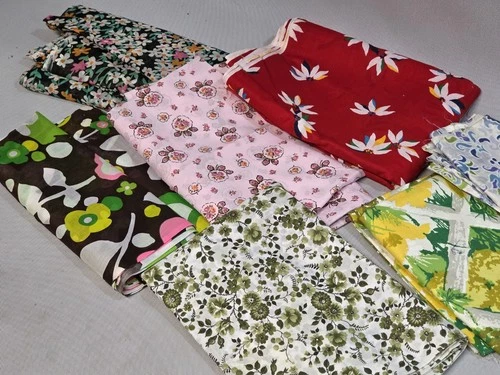 Vintage Fabric Lot 17+ Yards Retro Mid Century Cotton Screen Print Cohama Destas image 7