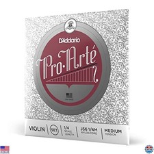 D'Addario Pro-Arte 1/4 Scale Violin String Set - Medium Tension, Superior Sound