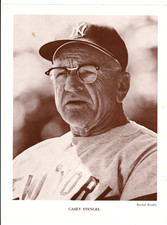 1962 CASEY STENGEL NEW YORK YANKEES M118 Baseball Monthly Magazine Premium HOF