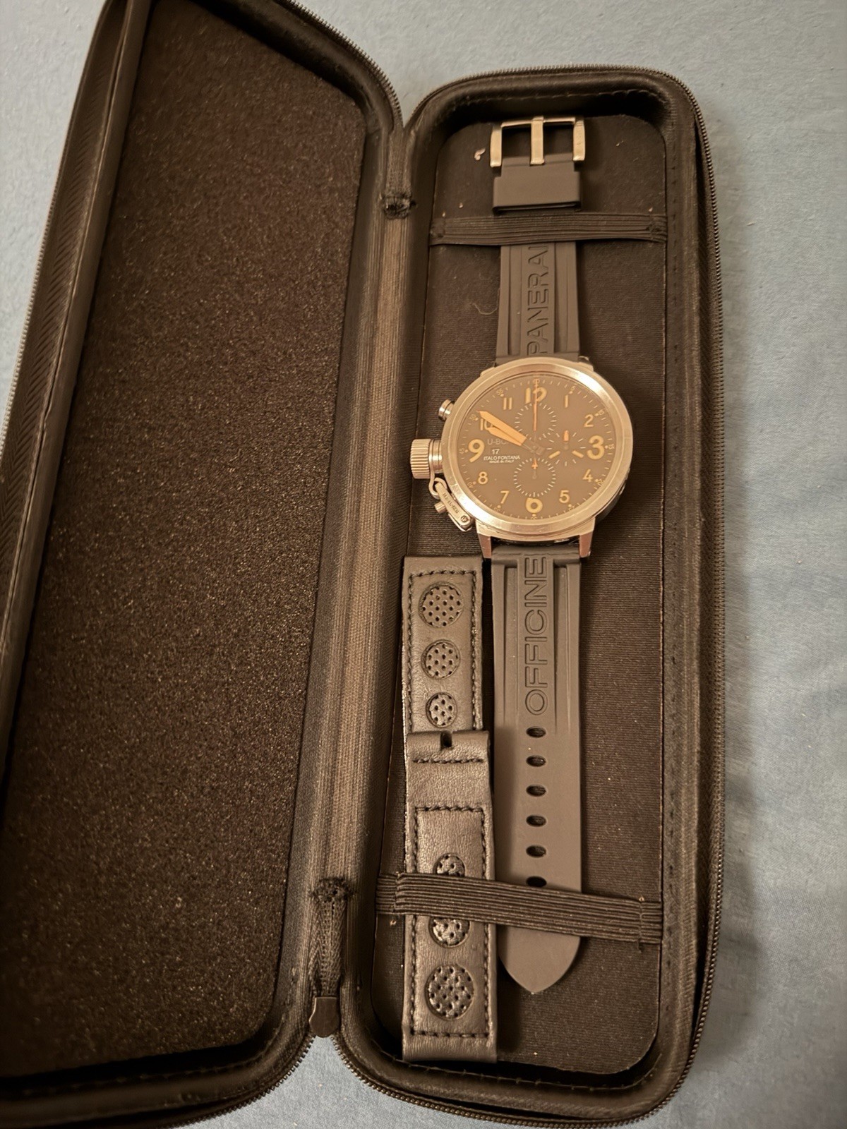 Authentic U-Boat Flightdeck 50mm Chronograph ETA … - image 1