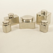 Vintage Louis Vuitton, Paris/London Silver-plate Canister Set, 5 Pieces