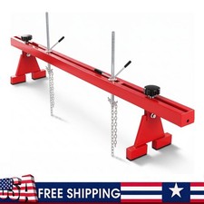 Engine Support Bar 1100lbs Motor Transverse Lifter Dual Hook Cross Hoist Holder