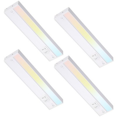 TORCHSTAR 12'' LED Under Cabinet Light, 5CCT, 8W 600LM, Hardwired/Plug-in