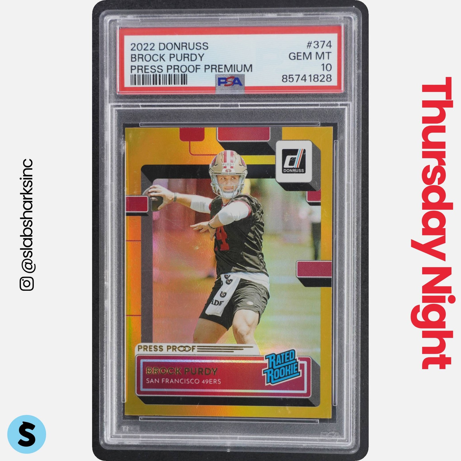 Brock Purdy Panini Donruss #374 Press Proof Premium