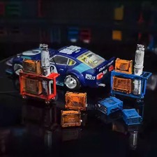 Diorama 1:64 Riparazione Auto Scatola Saldatura Modellismo Officina Strumenti Banco Scena Espositore