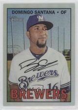 2016 Topps Heritage High Number Chrome Refractor 54/567 Domingo Santana 8k4