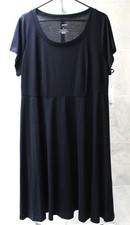Nwt $40. Sonoma Goods For Life sz 1X (Chest 44") Black Jersey Empire Waist Dress