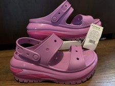 Crocs Mega Crush Sandal Platform Slides Purple  Pink Womens 11 Chunky