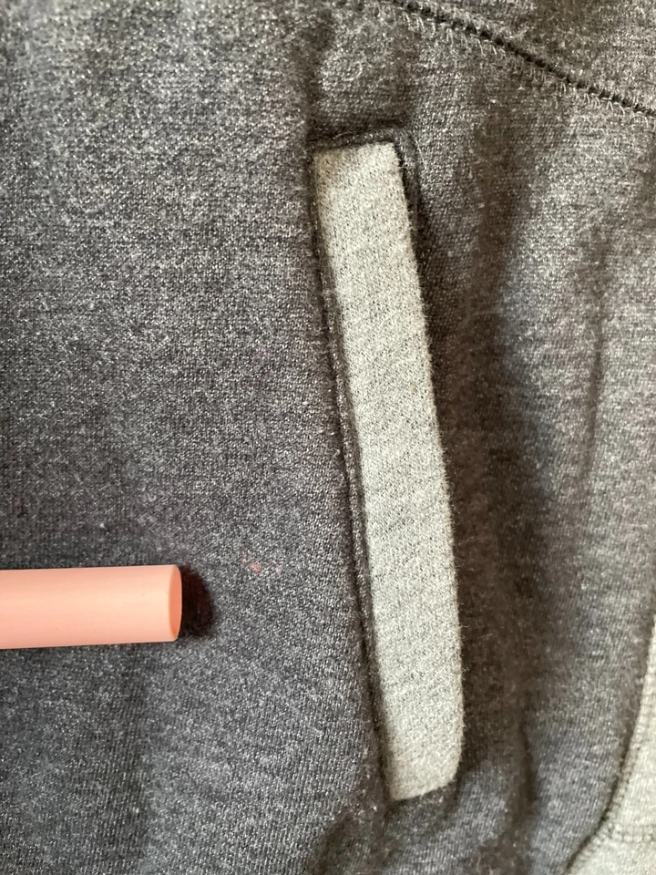 Sudadera con Capucha Tek Gear Para Mujer Gris Agujero para Pulgar Manga Larga Piel Sintética Talla Grande Foto 4 de 4