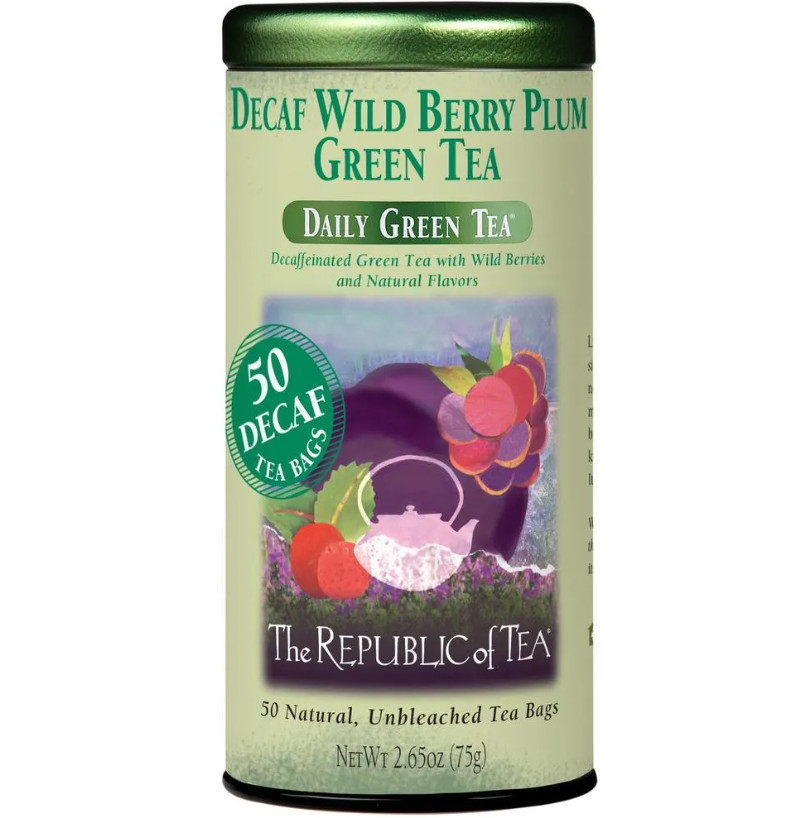 , Wild Berry Plum Tea, Green Tea Bags