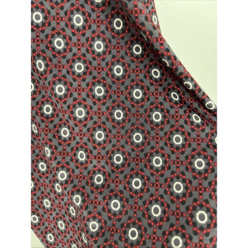 Gilli Skirt Women's Small Maroon Geometric Pull On Knee Length Stretch A Line - Picture 2 of 9
