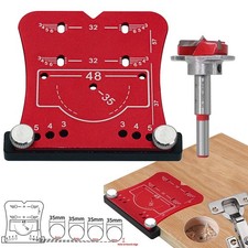 35mm Hinge Hole Locator Jig Kitchen Cabinet Door Drill Guide Hole