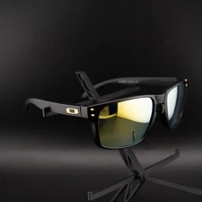 NEW Oakley Holbrook XL Polarized P Black Sunglasses Black /Gold / P3XL