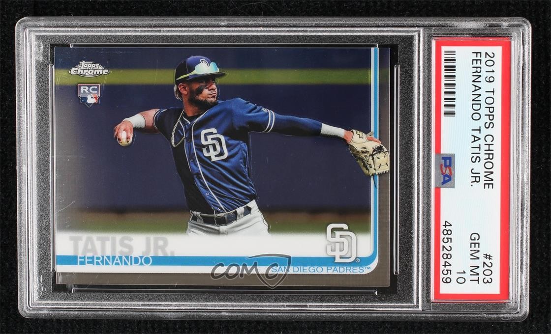 2019 Topps Chrome Fernando Tatis Jr #203 PSA 10 GEM MT Rookie RC 0r54
