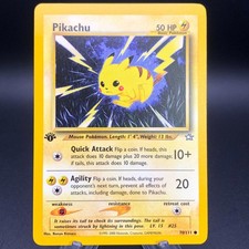 Pokemon Pikachu 70/111 - 1st Edition Neo Genesis NM on eBay
