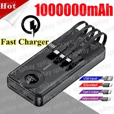 1000000mah Powerbank 66W USB-C Pack Backup Battery Fast Charger For Mobile Phone