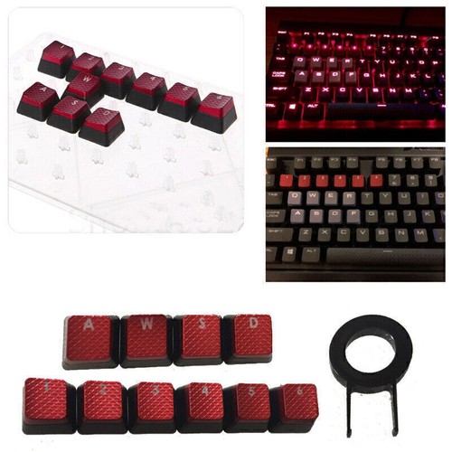 10PC Replacement Key Caps For Corsair K70 RGB K95 K90 K63 STRAFE Gaming Keyboard