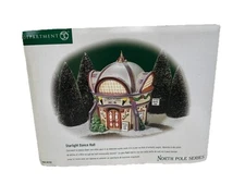 Dept. 56 Starlight Dance Hall North Pole Series #56742 2001 Retired Lighted NEW