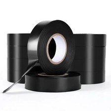 600V Electrical Tape, 10 Rolls, 3/4 in x 66 ft General Purpose PVC Insulating