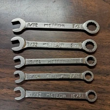 Qty 5 Vintage Collectors METEOR WRENCHES