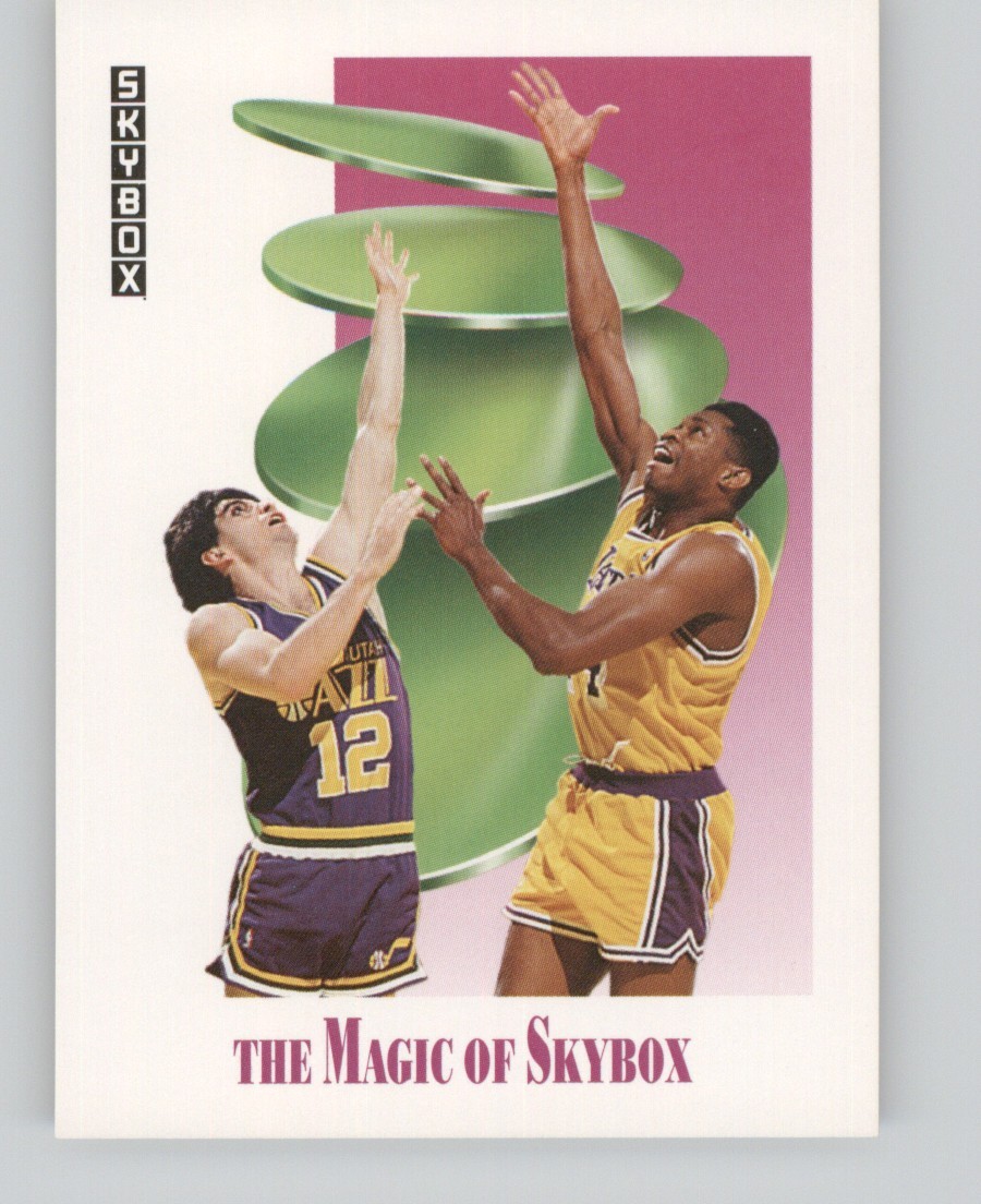 1991-92 Skybox - John Stockton & Sam Perkins #569