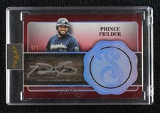 2025 Topps Five Star Silver Signatures Red 1/1 Prince Fielder #FSS-PF Auto 1az7