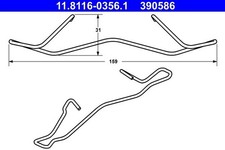 NEU - ATE 11.8116-0356.1 Feder, Bremssattel für MAZDA OPEL PEUGEOT RENAULT