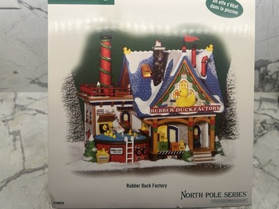 Dept 56 North Pole Village ''Rubber Duck Factory'' #799920 RARE BNIB