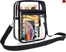 Durchsichtige Tasche, Transparente Umhängetasche mit Verstellbarem 