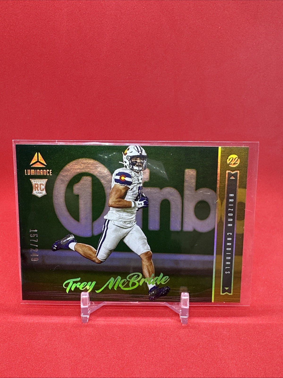 2022 Panini Luminance - Rookie Gold #198 Trey McBride /249 (RC)
