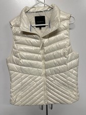Talbots "The Puffer" Vest Down-Filled Size Large Cream/ ivory Color