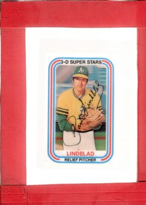 1976 Kellogg's #52A Paul Lindblad NM-MT Athletics ERR ERA 2.43 ID:77156