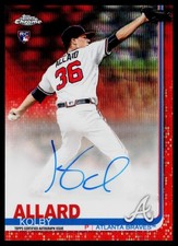 2019 Topps Chrome #RA-KA Kolby Allard Rookie Autograph Orange Wave Refractor /25