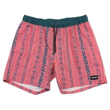 Rip Curl Board Shorts Mens Medium Pink LayDays Pockets Swim Trunks Surf Beach