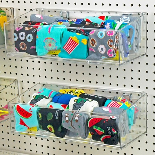 Azar Displays klar 13,5"" breit offenes Mülleimerfach für Pegboard oder Slatwall... - Bild 8 von 8