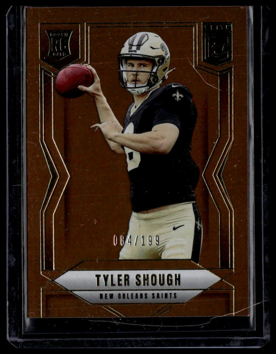 2025 Donruss Elite #178 Tyler Shough Orange #/199