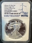 2018-S Proof American Silver Eagle LIMITED EDITION SET NGC PF70 Early Releases