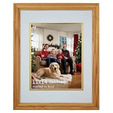 Picture Frame Matted to 8x10, 8*10 Picture Frame with Mat ,11*14 11x14 Natural