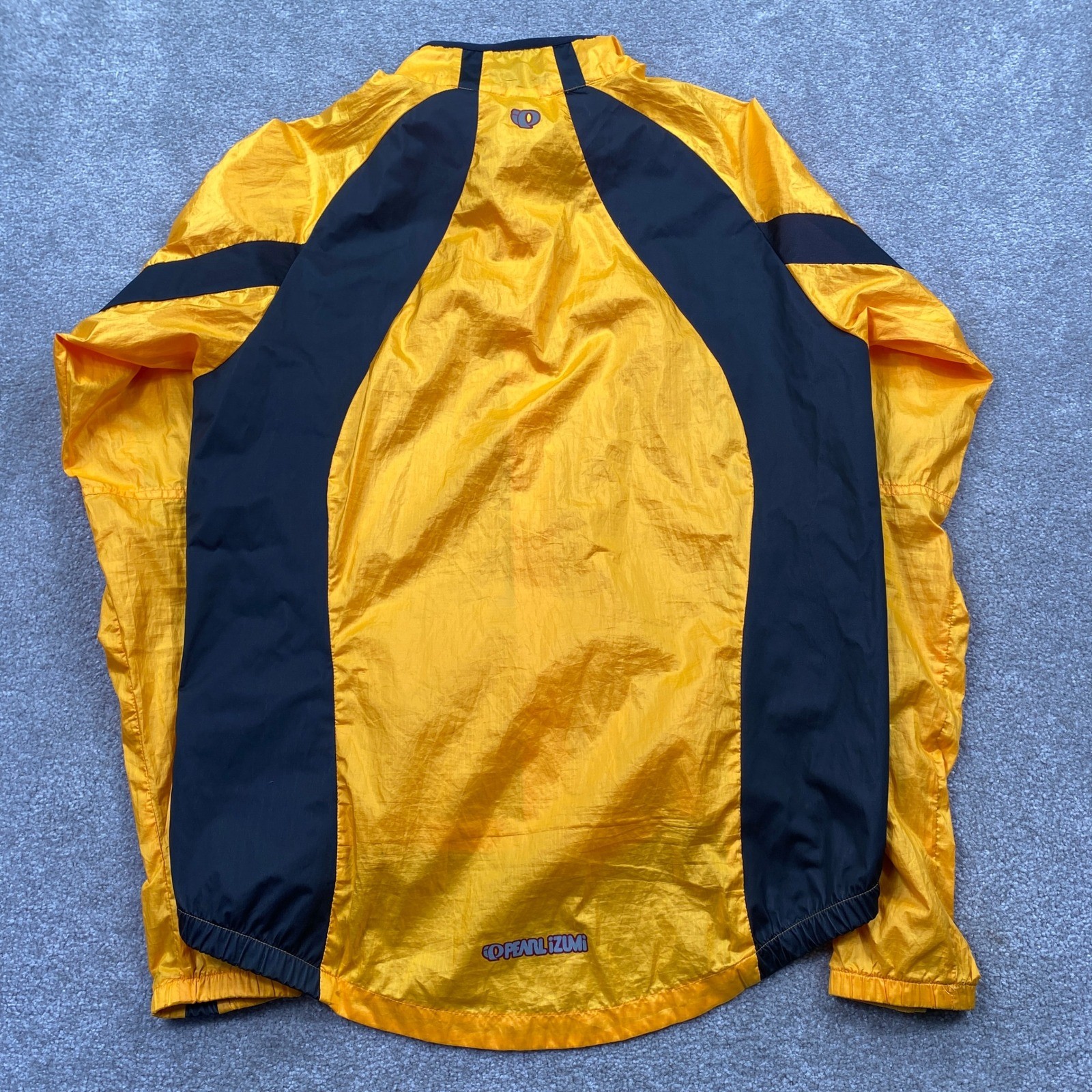 Pearl Izumi Mens Yellow Black Windbreaker Cycling Jacket Size Large