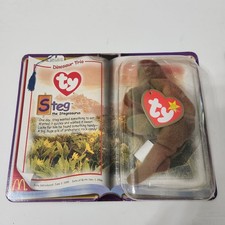 NEW TY Beanie - Steg the Stegosaurus - Dinosaur Trio - McDonalds Happy Meal 2000